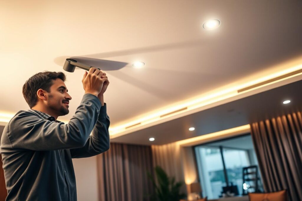 تركيب سبوت لايت في أسقف الجبس بورد
