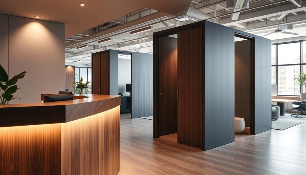 تصميم استقبال وكاونترات باستخدام بارتيشن جبس بورد